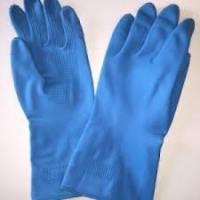 Huishoudhandschoenen Nitril blauw , per 12 paar | 3863