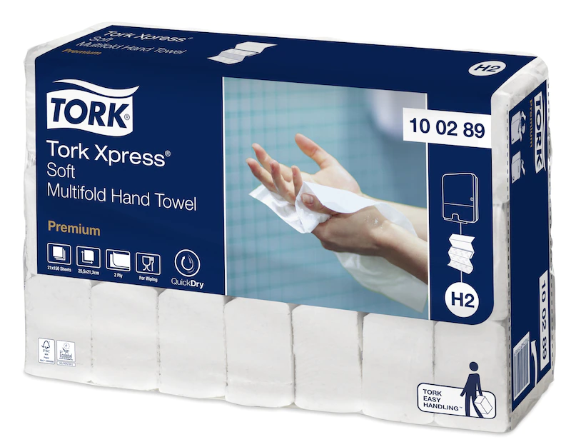 Tork H2 X-Press 100289 vouwhanddoekjes | alternatief | ons huismerk, per 18x170 vellen